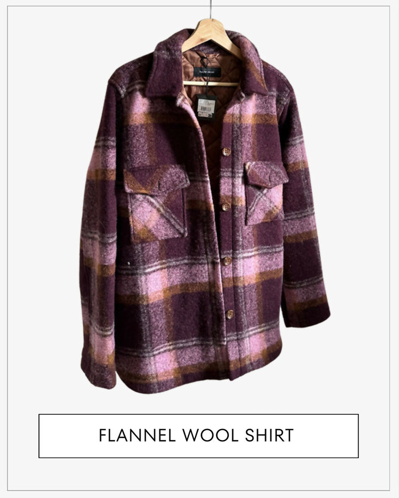 W Kelly Wool Shirt Jkt Flannel Jacke