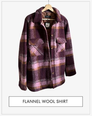 W Kelly Wool Shirt Jkt Flannel Jacke