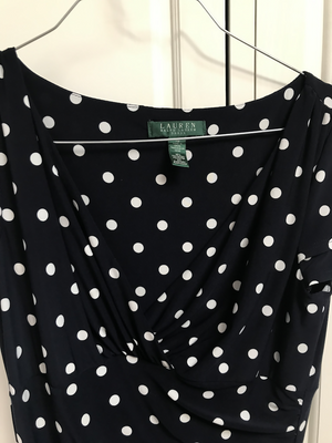 Jerseykleid mit Polkadots