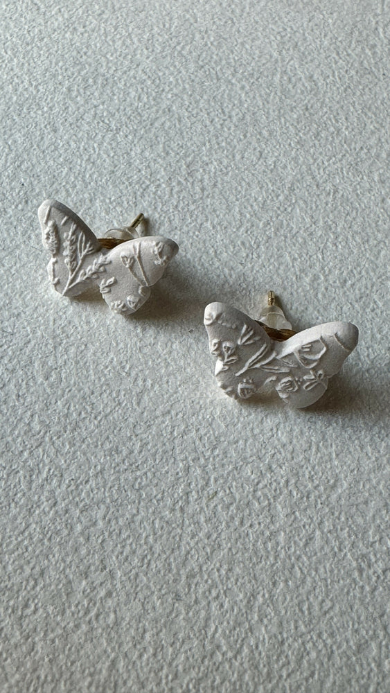 Kleine Weiße Schmetterlinge mit Musterung