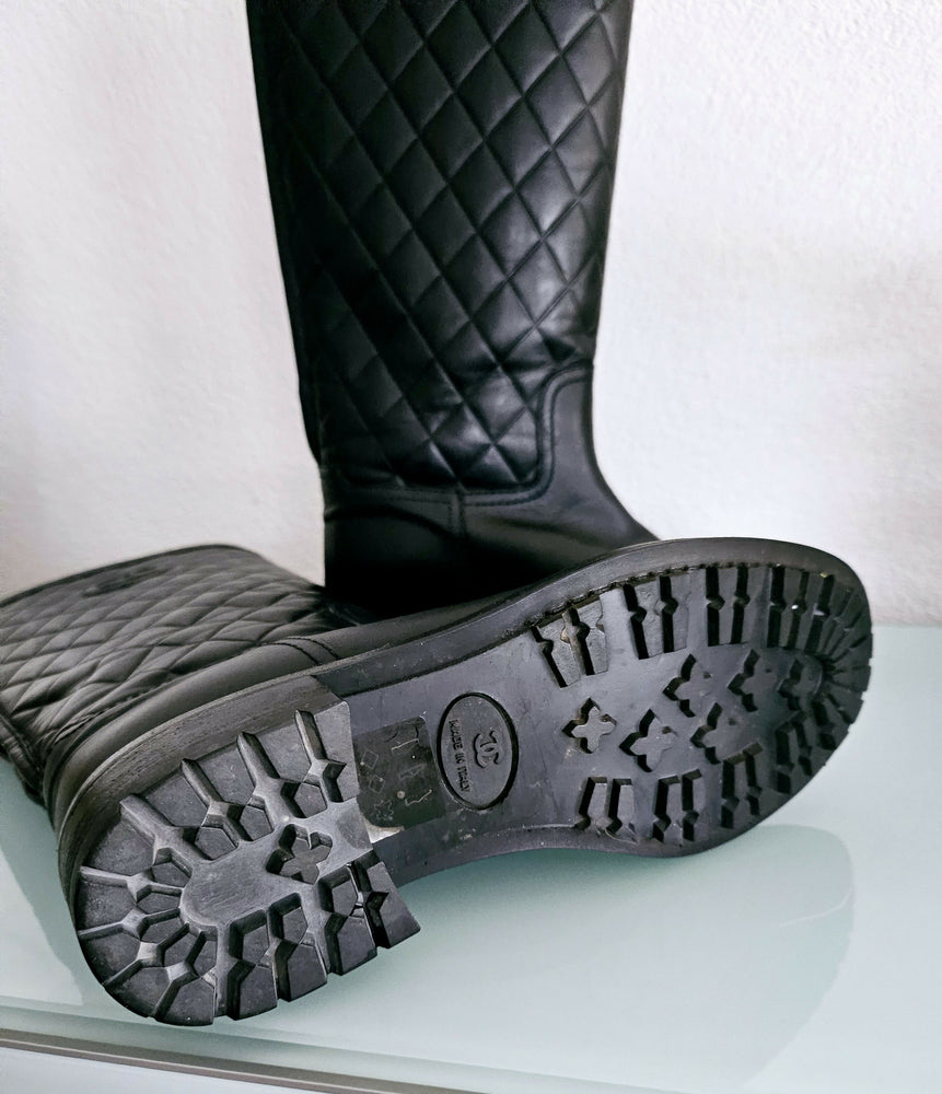 Chanel Boots schwarz