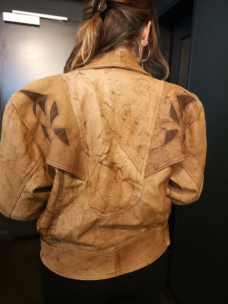 Vintage Lederjacke