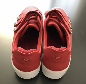 Rote Klett-Sneakers