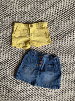 Minirock/Shorts Set