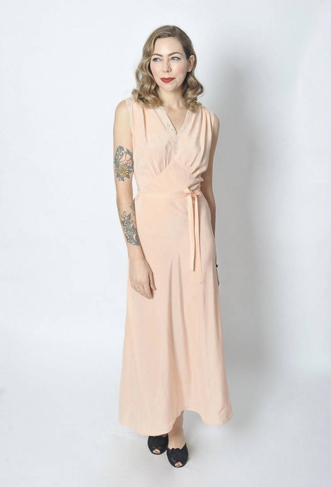 Vintage 1940s nightgown dress