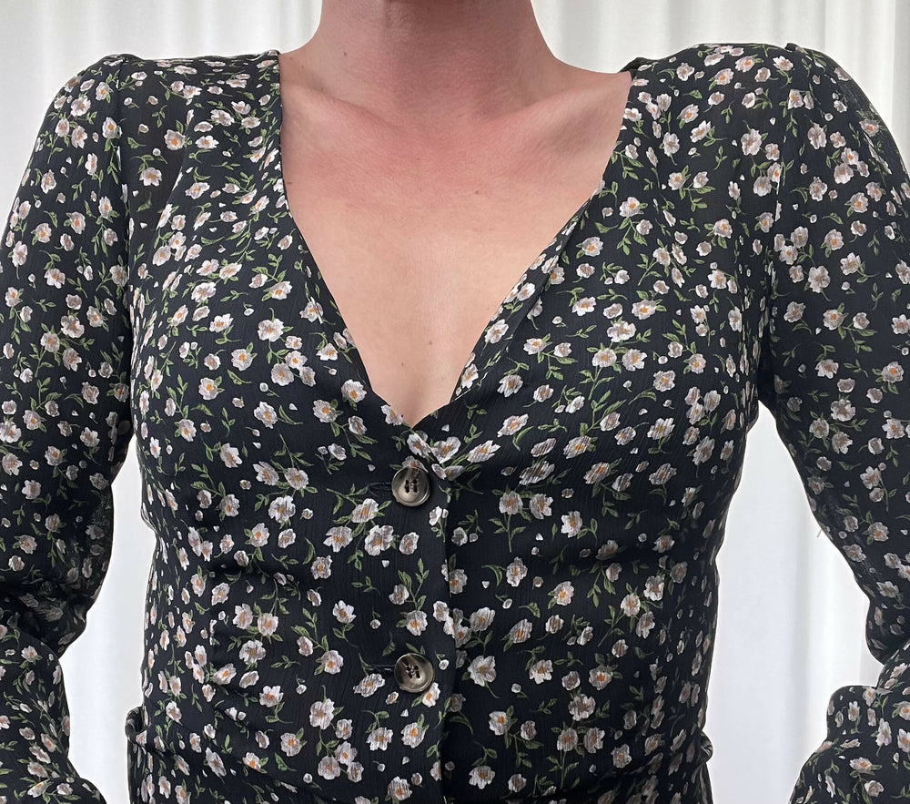 Bluse Blumenmuster