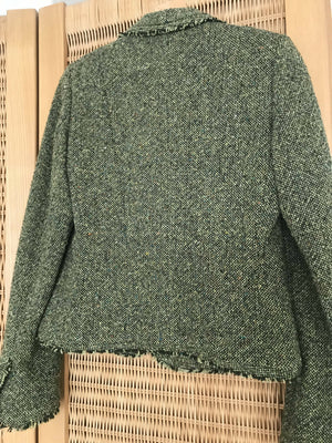 Grün Tweed Jacke