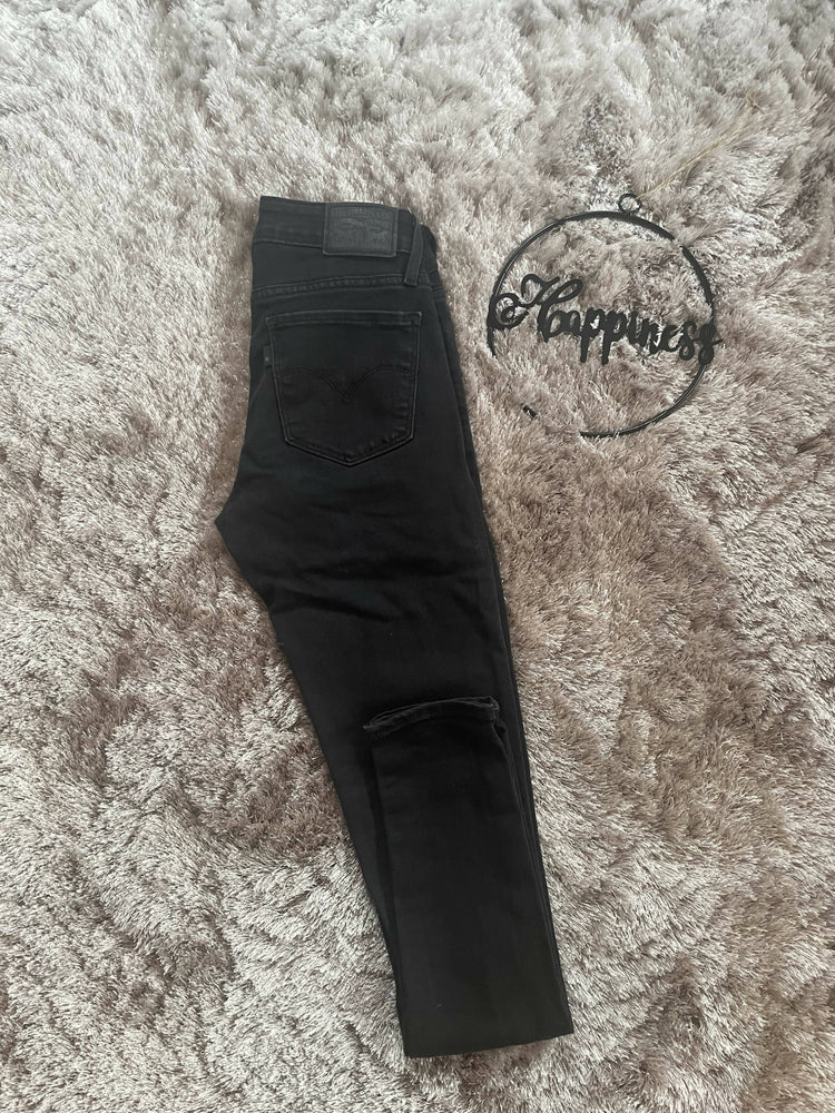 Schwarze Skinny Jeans neu, Gr. 24 (XS-S)