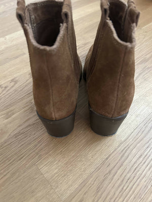 Wildlederstiefelette braun Grösse 38 von Mango