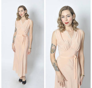 Vintage 1940s nightgown dress