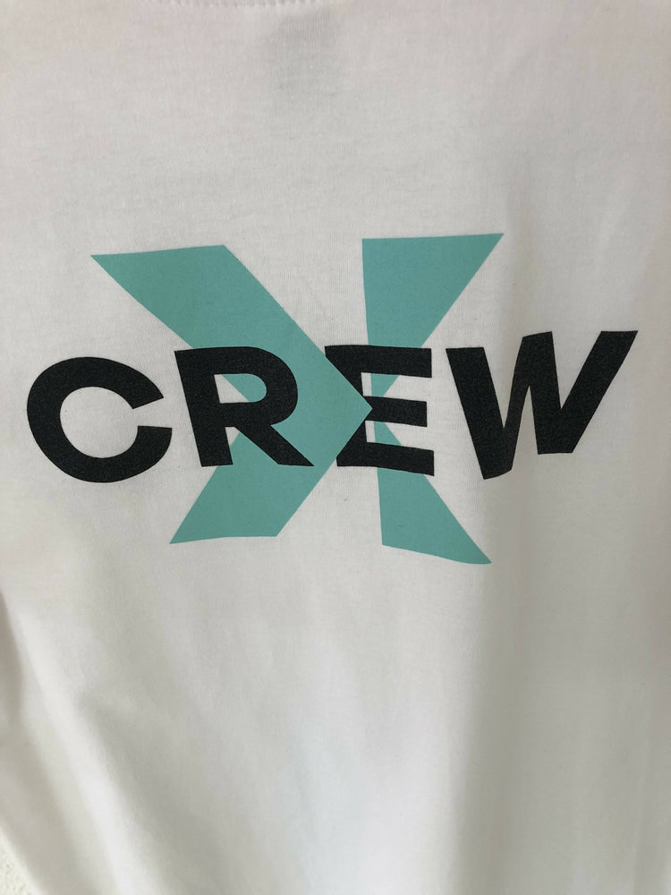 Weisses T-Shirt Spex Festival Crew Print
