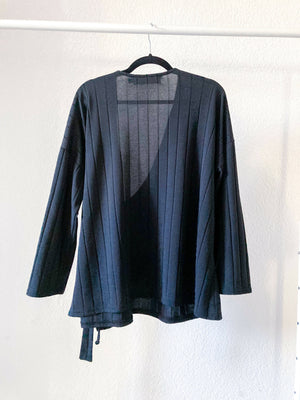 Wrap Cardigan Schwarz