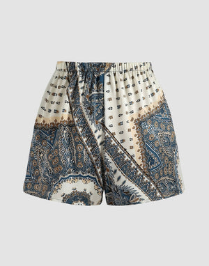 Boho Paisley Shorts