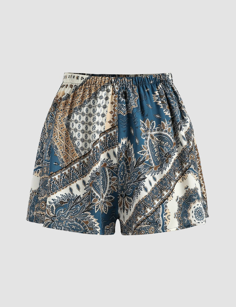 Boho Paisley Shorts