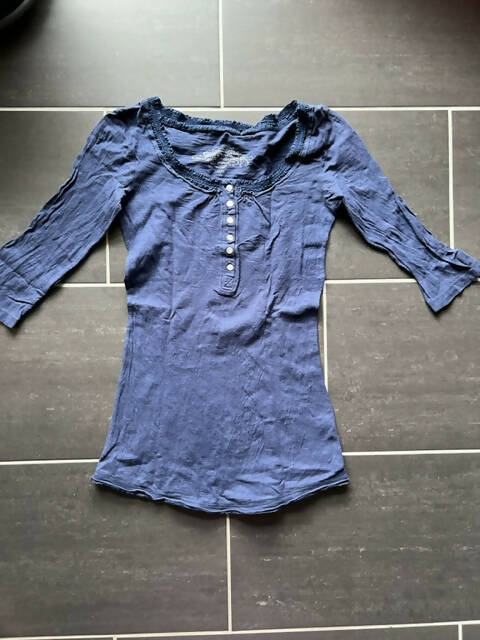 T-Shirt 3/4 blau