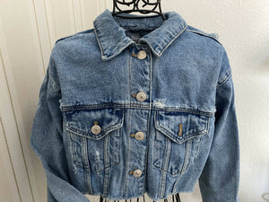 Trendige cropped Denim Jacke Gr.S Zara