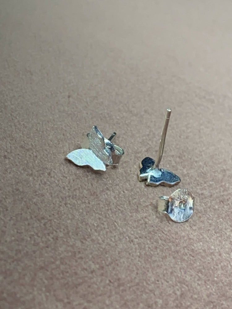 925 Sterling Silber Mini Schmetterling Ohrstecker